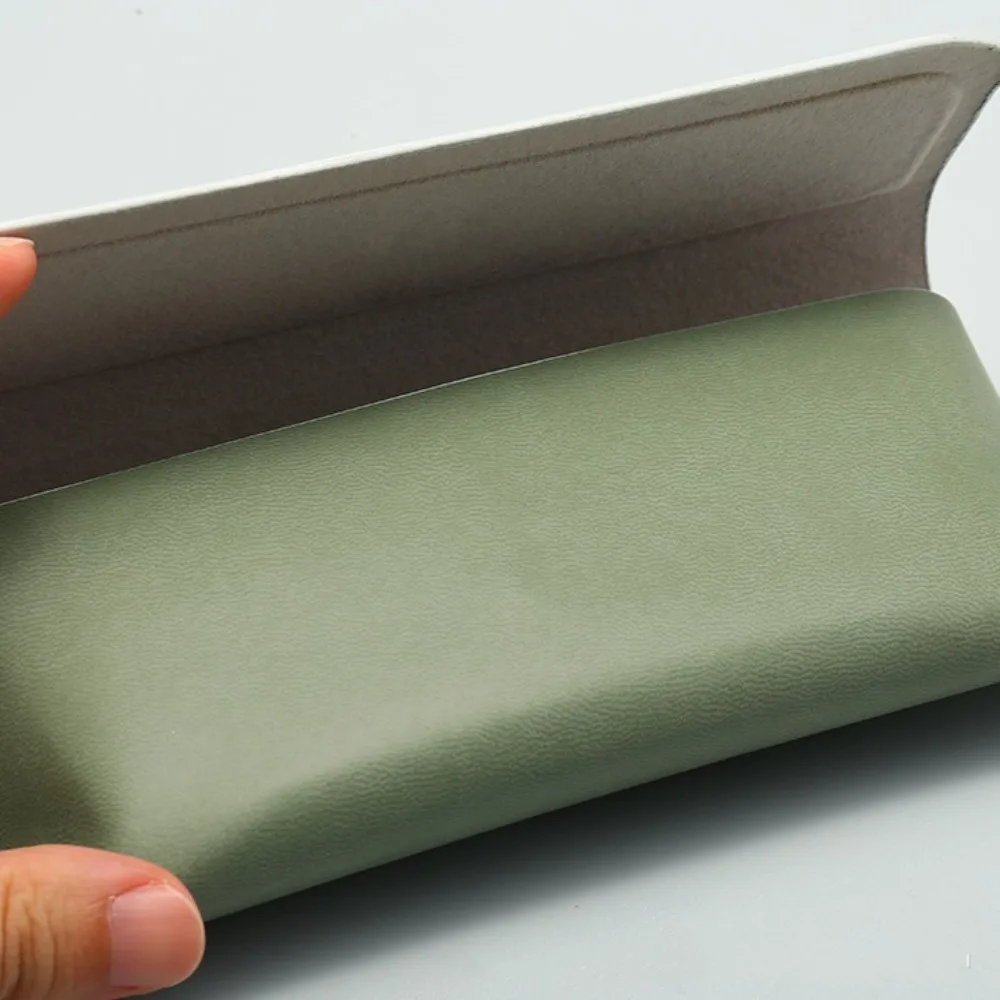 Portable PU Leather Glasses Case Anti-compression Solid Color Sunglasses Protective Box Hard Shell Unisex Glasses Box Women - view 5