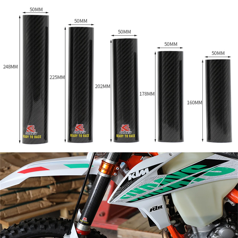 Motorcycle Carbon Fiber Adjustable Front Fork Shock Guard Protector For KAWASAKI KX/KLX250/450/F/R/D-TRACKER Z900 1998-2021