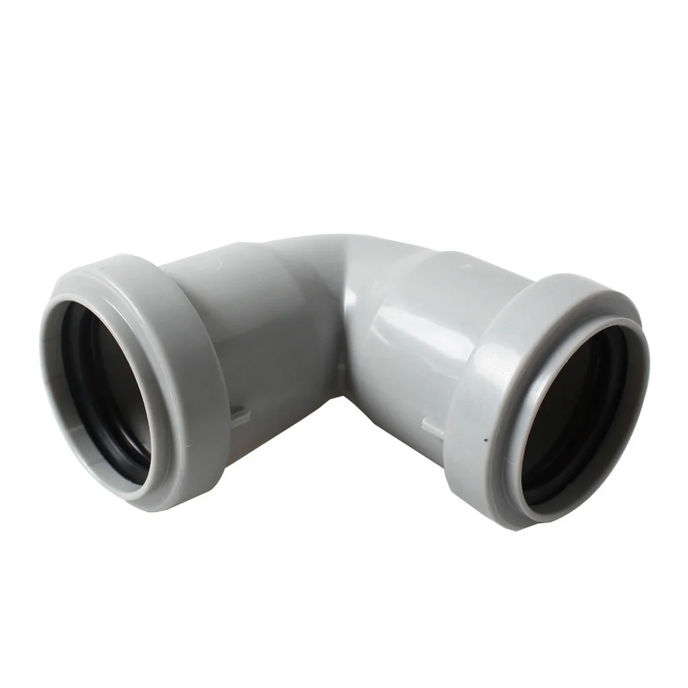 40mm Plastic 90 Degree Elbow Adapter For Drainage Pipe No Glue Needed Quick Adapter Sewer Hose Replacement