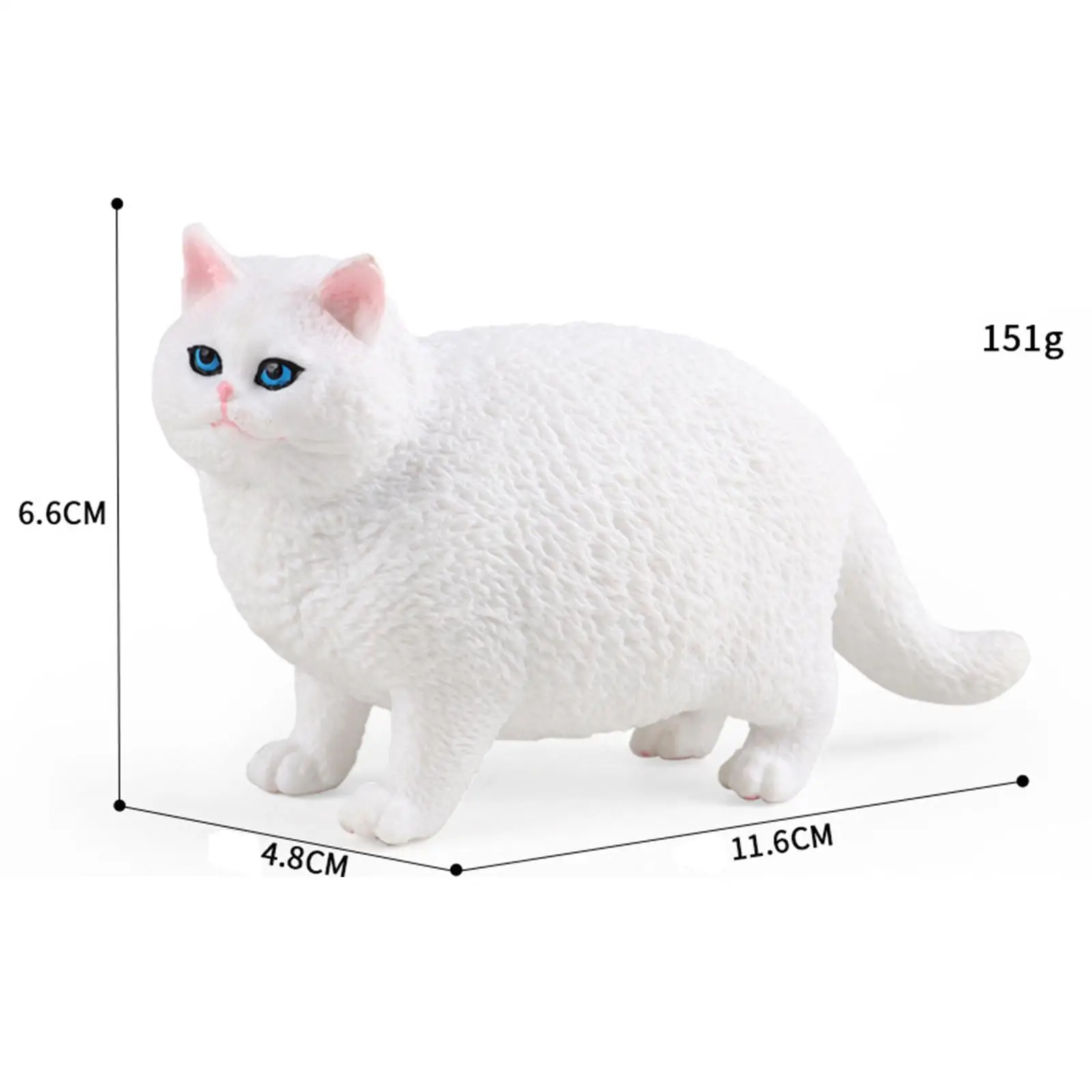 Modèle de figurine de chat réaliste pour enfants, collection de jouets pour les amoureux des chats, fête à thème