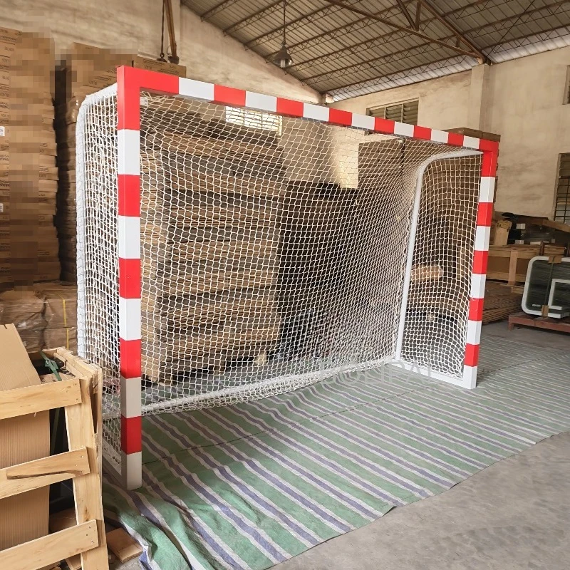 Clearance Sale Portable 5 Person Futsal Goals Indoor Movable Aluminum Handball Post for Outdoor
