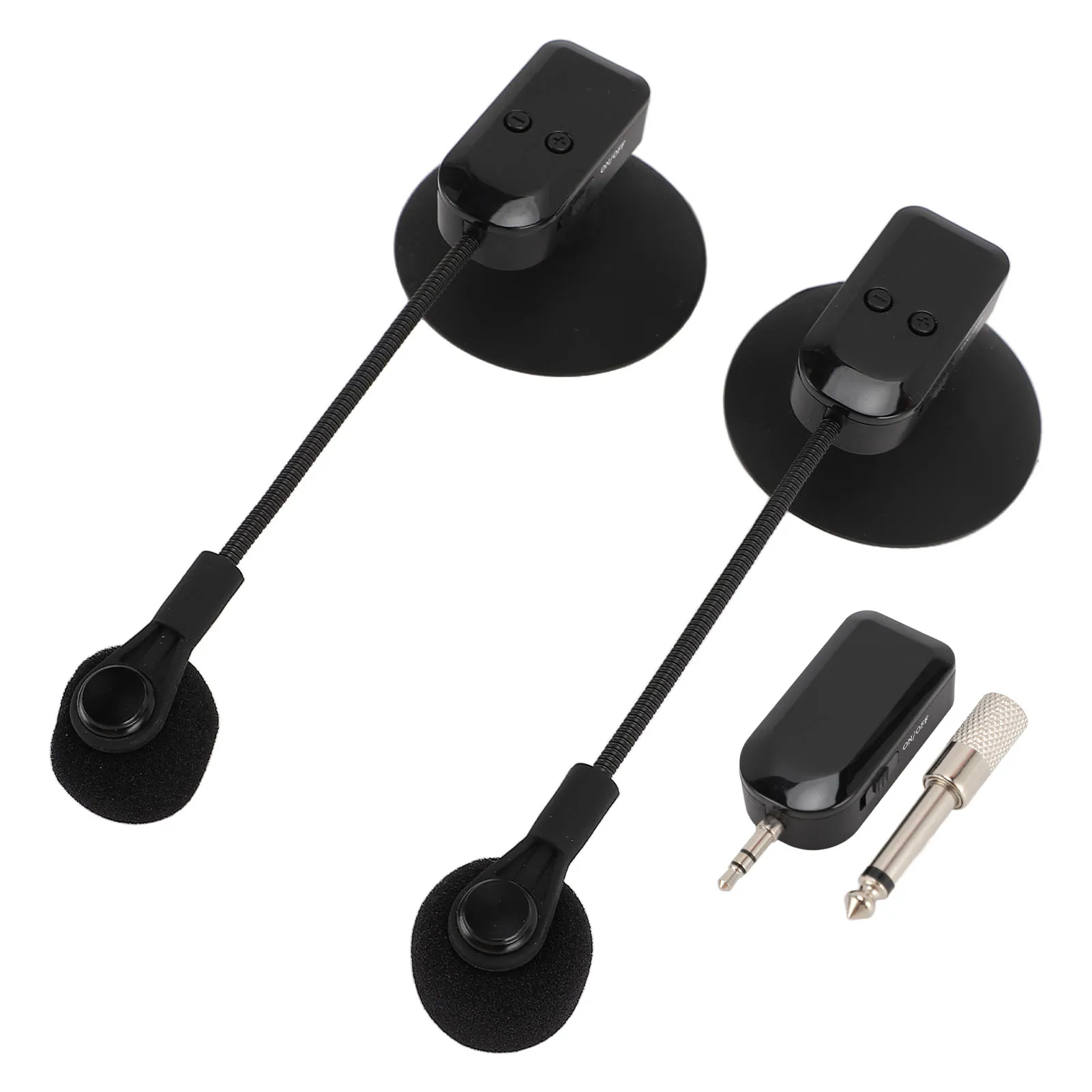 Czysty Dźwięk Stabilny Saksofon Mikrofon z Mosiądzu Bezprzewodowy 2.4G Fluta 360 °   Mikrofon stabilny w obrocie do skrzypiec i wiolonczeli, do występów