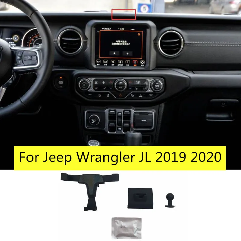 For Jeep Wrangler JL 2019 2020 accessories Car Air Vent Mount Smartphone Holder Stand Mobile Phone Stable Cradle