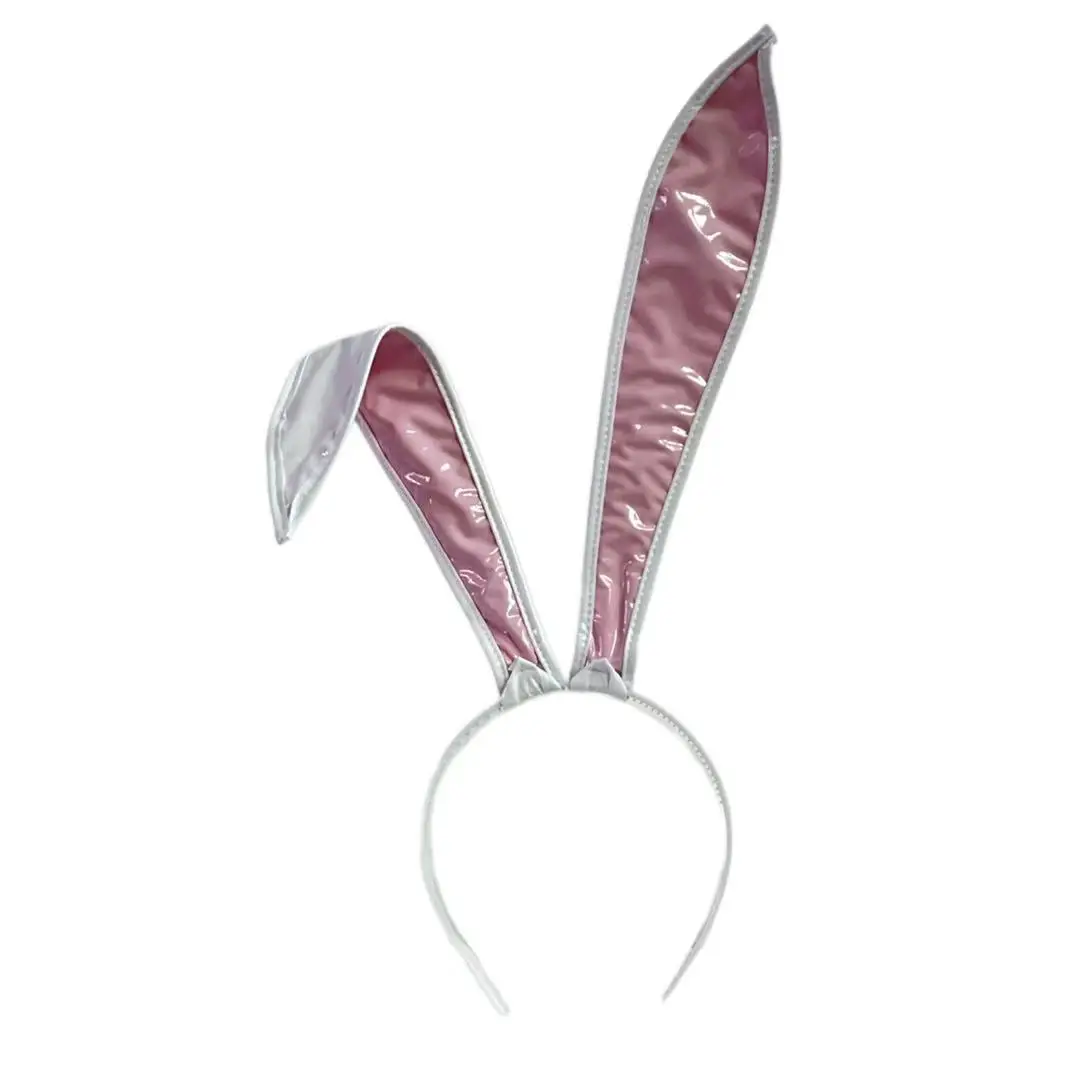 Hasenohren-Stirnband für Damen, Formbares Drahtgestell-Hasenmädchen-Haarband für Halloween-Cosplay-Party und Dienstmädchen-Kostüm – Detail 7