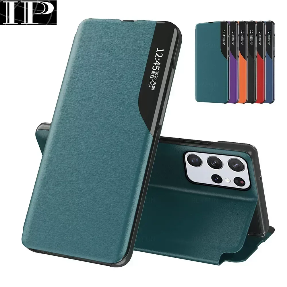 SamsungS24 Case Leather Texture Magnet Book Phone Cover For Samsung Galaxy S24 Ultra S 24 Plus S24Ultra Shockproof Shell Fundas