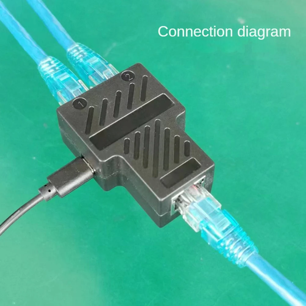 Divisor Ethernet 100Mbps RJ45 conector de extensión de red 1 a 2 adaptador Ethernet extensor de Cable de red de Internet