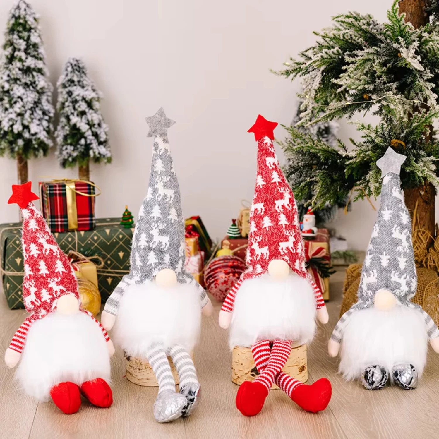 

Glowing Gnome Christmas Faceless Doll Merry Christmas Decoration Navidad Natal Gift for New Year 2023 Christmas