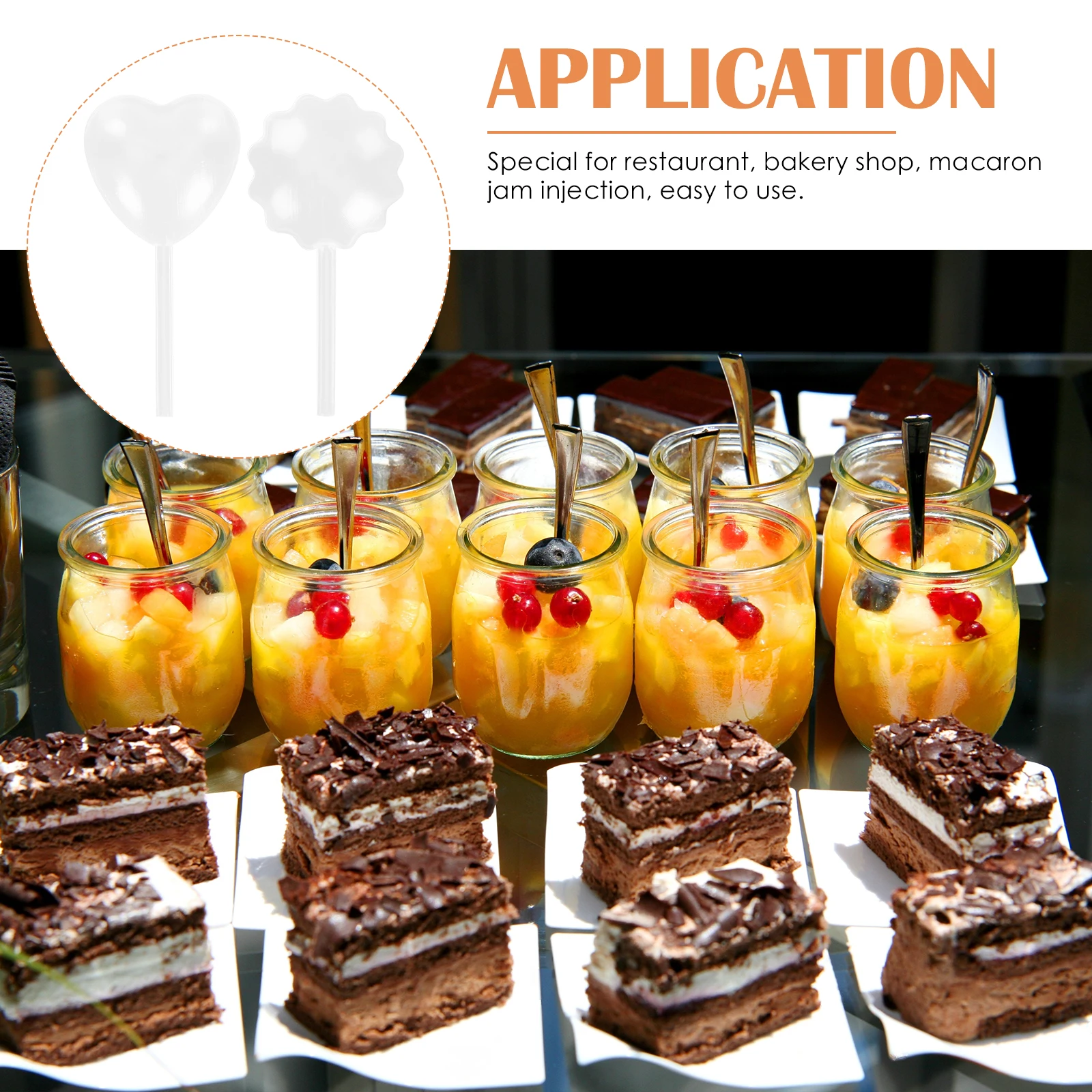 

100Pcs Jam Droppers Disposable Plastic Syringe Pipettes for Cake Ice Cream Dessert Decoration Jam Droppers Transfer Pipette