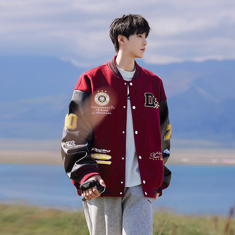 

Spring and Autumn Men's Outdoor Sports Leisure Comfortable Baseball Jacket Fashion Trend Handsome Loose Comfortable Coat