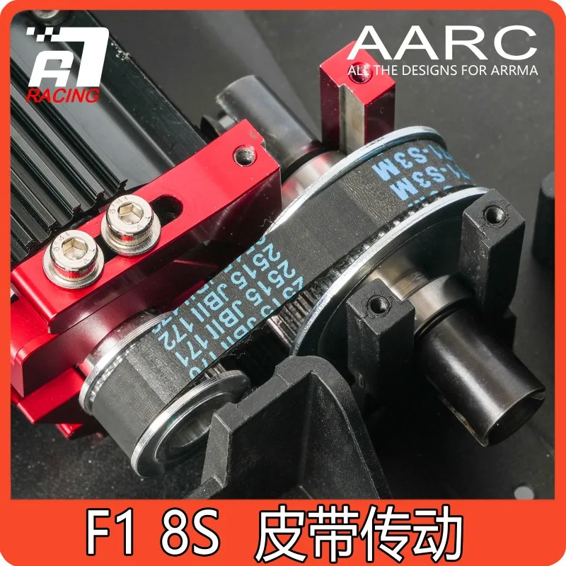 Belt Drive System 20/40T with Motor Sliding Mount ARA-2885 for ARRMA 1/7 Limitless F1 8S High-Speed on-Road RC Car Upgrade
