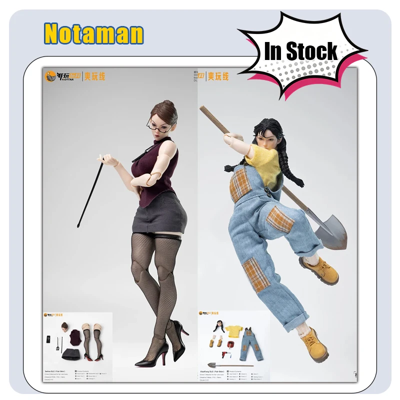 Notaman Xiaofang Selina DLC Head Replacement Leg Clothing Accessories Set Model Suitable for 6-inch Female Soldier Action Figure