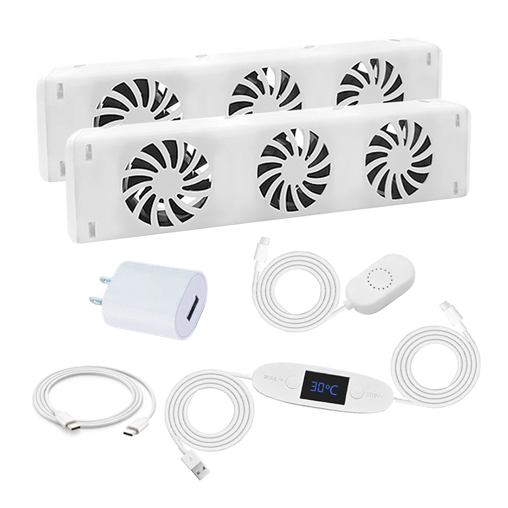 Household 3-fan Radiator Magnetic Smart Cooling Fan Fireplace Fan Mid-range For Smart Radiator Fan 100-240V 50/60Hz