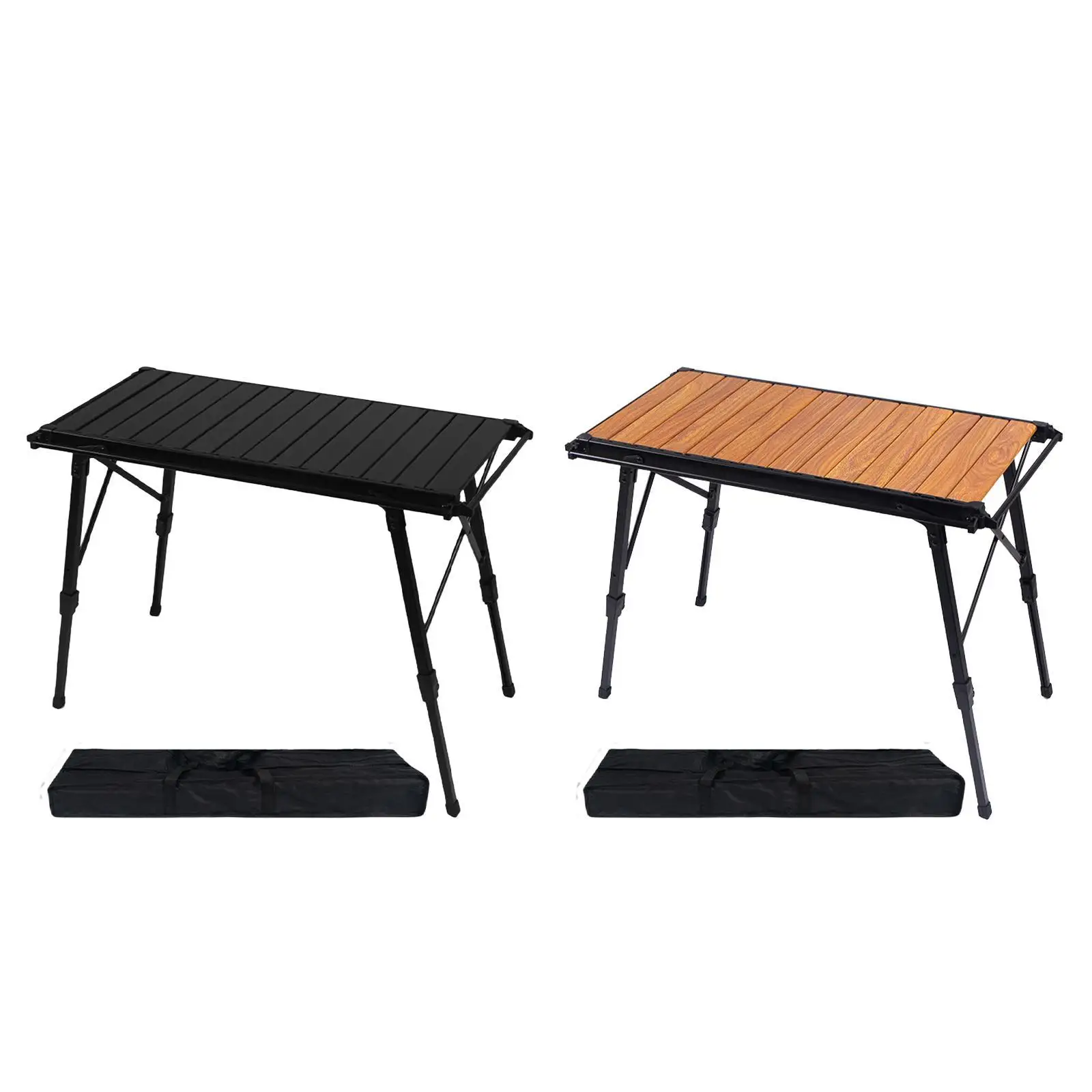 Folding Camping Table Adjustable Multipurpose Ultralight Sturdy Desk Foldable Table for BBQ Hiking Backpacking Backyard Garden