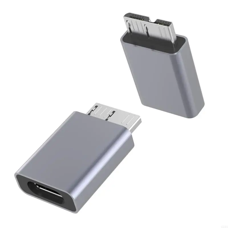 Алюминиевый USB-адаптер Type-C к Micro-B (F/для M) Быстрый адаптер Micro-B к Type C, конвертер, мини-жесткий диск, кабель HDD