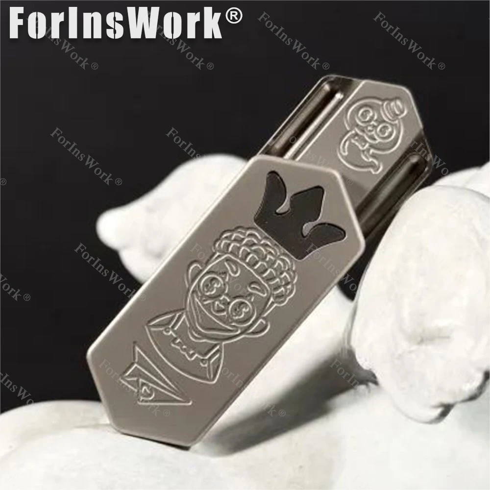 ZacLab ไทเทเนียม MINI เครื่องบินขนาดเล็ก Mechanical Push Slider ความเครียดบรรเทาของเล่นสไลด์ Fidget ของเล่นโต๊ะของเล่น