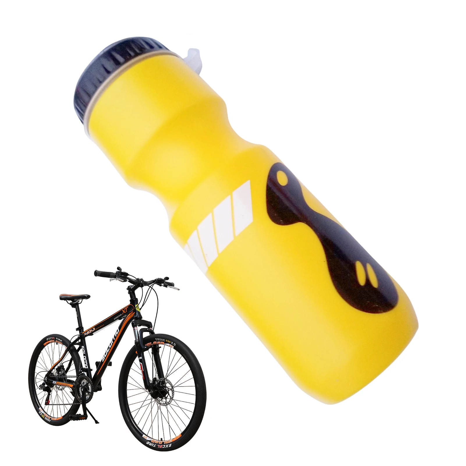 Bike Water Bottle Insulated Bike Water Bottle Outdoor Cycling Water Bottle With Fast Flow Flip Top Leak Proof Lid