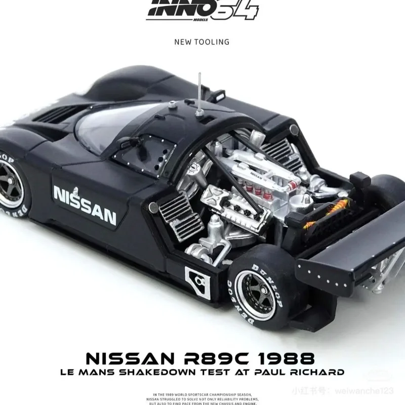 

INNO 1:64 Alloy Le Mans NISSAN R89C Replica Car Model - Adult Collection Decoration Item - Boys' Gift