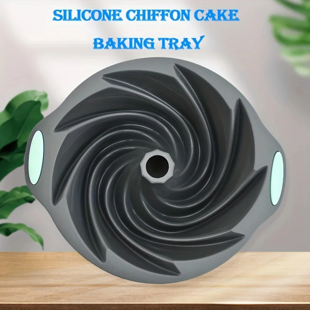 Large Spiral Shape Silicone Cake Pan moule silicone Bakeware Mold baking Tools Cyclone Shape Cake Mould