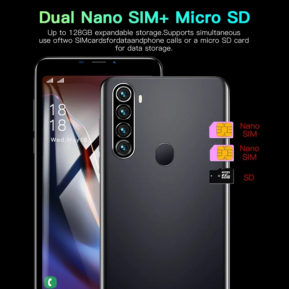 FUFFI Note 13 Pro teléfonos móviles 2 + 16GB ROM 5,0 pulgadas Google Play Store Smartphone Android Dual SIM 2 + 8MP cámara teléfonos móviles