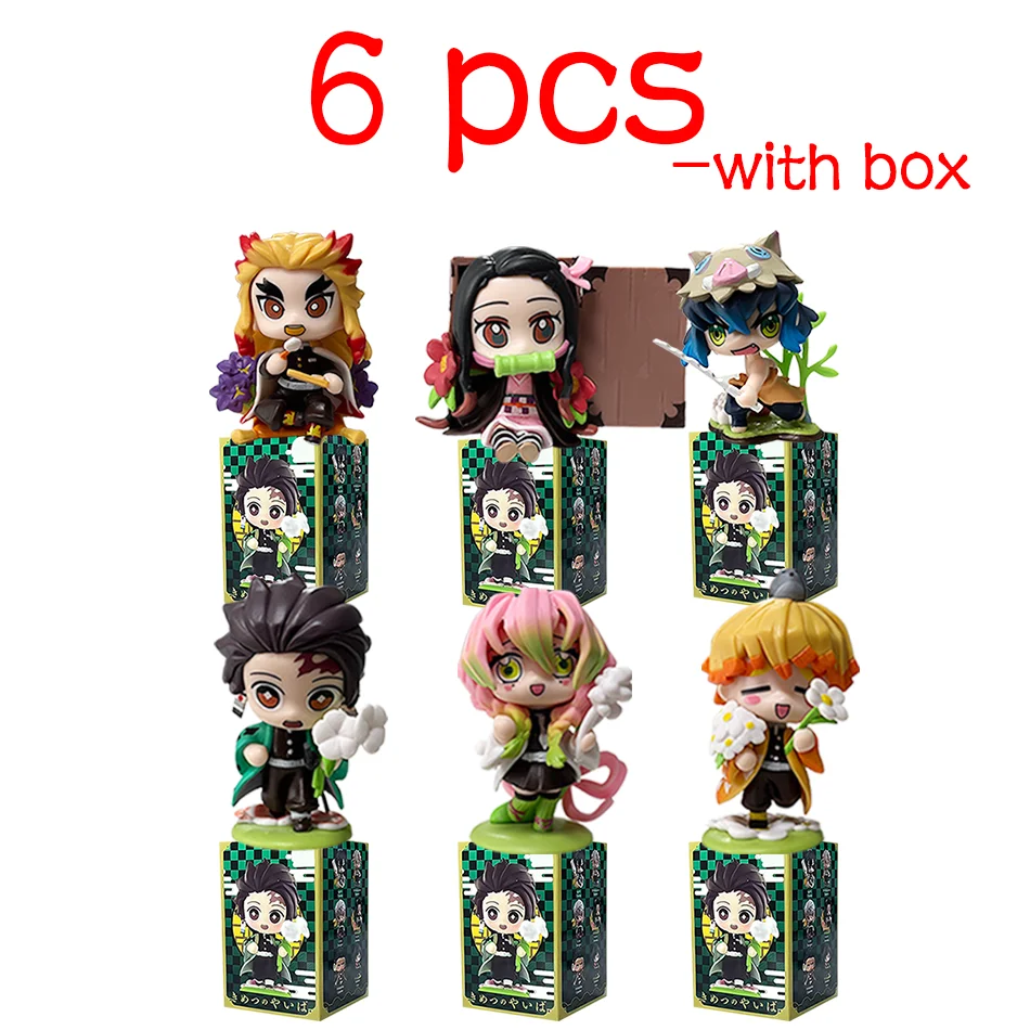 Q-Version Demon Slayer Anime Sitzende Geisterpuppe Tanjiro Nidouzi Inosuke Zenitsu Puppe Actionfigur Spielzeug Weihnachts- und Geburtstagsgeschenk – Detail 23