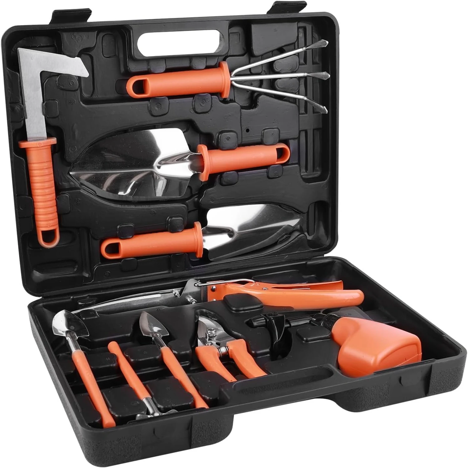 Portable Essential Garden Tool Kit for Men and Women - Complete Set of 10 Precision Tools for Perfect Gardening