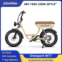 Onesport W77 Electric Bike 250W 48V 18Ah 20*4.0 Inch Fat Tires E-bike Bluetooth-compatible LCD Display Hydraulic Disc Brakes