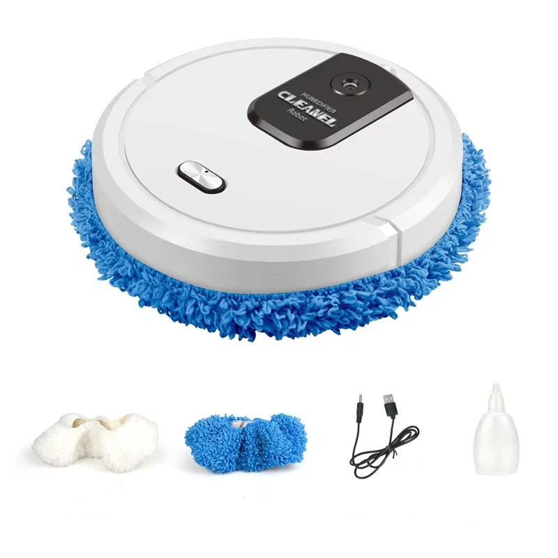 1500 mAh Mopping with Sprayer Machine Smart Home Floor Sweeping Automatic Electric Floor Mops Floor Steam Cleaner Robot