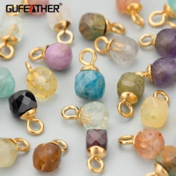 GUFEATHER,10 개/몫, ME13, 보석 액세서리, 스테인레스 스틸, 천연석, 손으로 만든, 보석 만들기, 매력, diy 펜던트