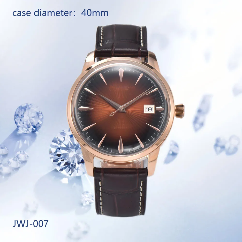 ساعة رجالية فاخرة يمكن تخصيص شعار 40 مللي متر حافظة ساعة PRESAGE NH35 قرص و NH35 ملحقات ساعة يد ميكانيكية أوتوماتيكية