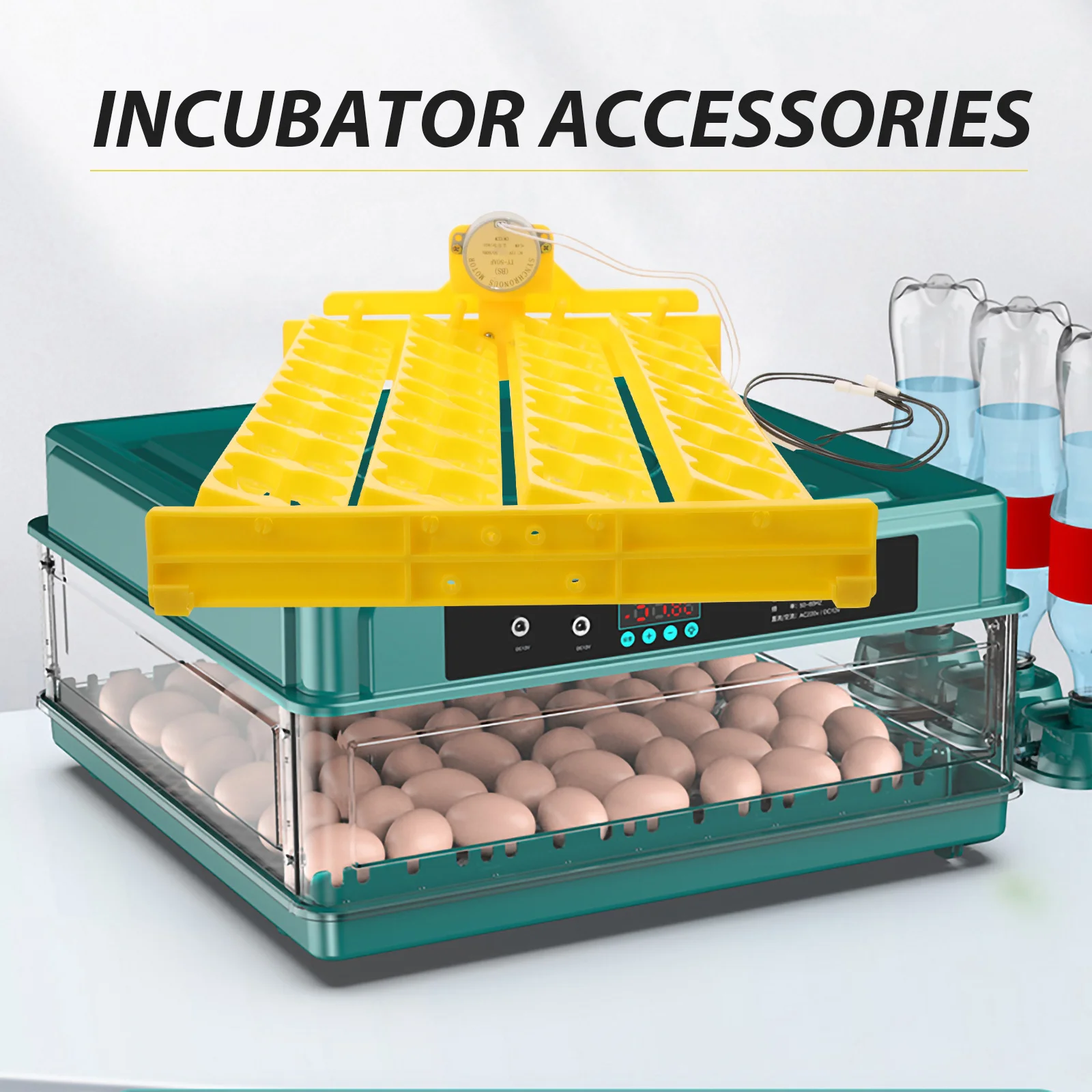 

Automatic Turning Incubator For Hatching Eggs Reusable Plastic Egg Turner Tool Incubator Egg Tray Durable Safe Rotating Tray For