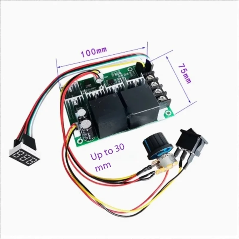 1PCS PWM DC motor speed regulator 775895 controller module 40A6V12V24V forward and reverse switch digital display