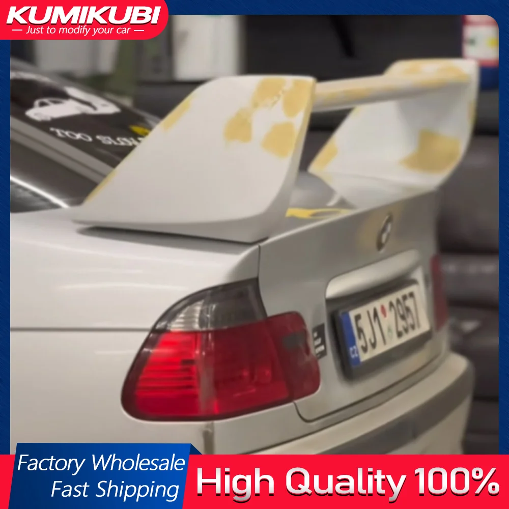

For 1998-2006 BMW 3 Series E46 M3 ABS Plastic Material Black Carbon Rear Trunk Lid Car Wing Ducktail Lip Spoiler Car Styling
