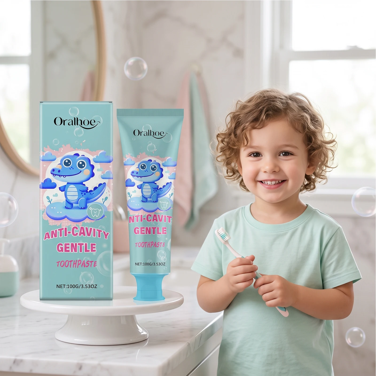 Teeth Whitening Toothpaste - Anti-Karies-Zahnpasta, entfernt Zahnbelag, entfernt Flecken, hellt