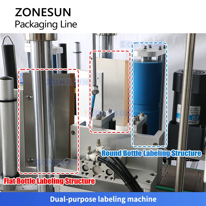 Zonesun ZS-FAL180F6 produk kimia lini kemasan mengisi Capping dan mesin label korosif cairan pengisi