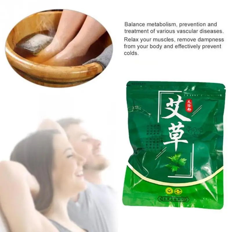 Natural artemísia erva gengibre pé embeber, Spa chinês, massagem nos pés, relaxar medicina, reflexologia, Y2P2