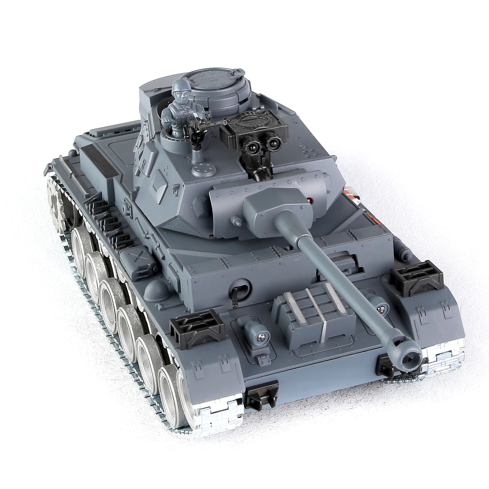 Germany Panther lll 1:18 Remote Control Military RC Tank That Shoot BBS with Smoke, Sound and Light Military Toys for Kids Gifts