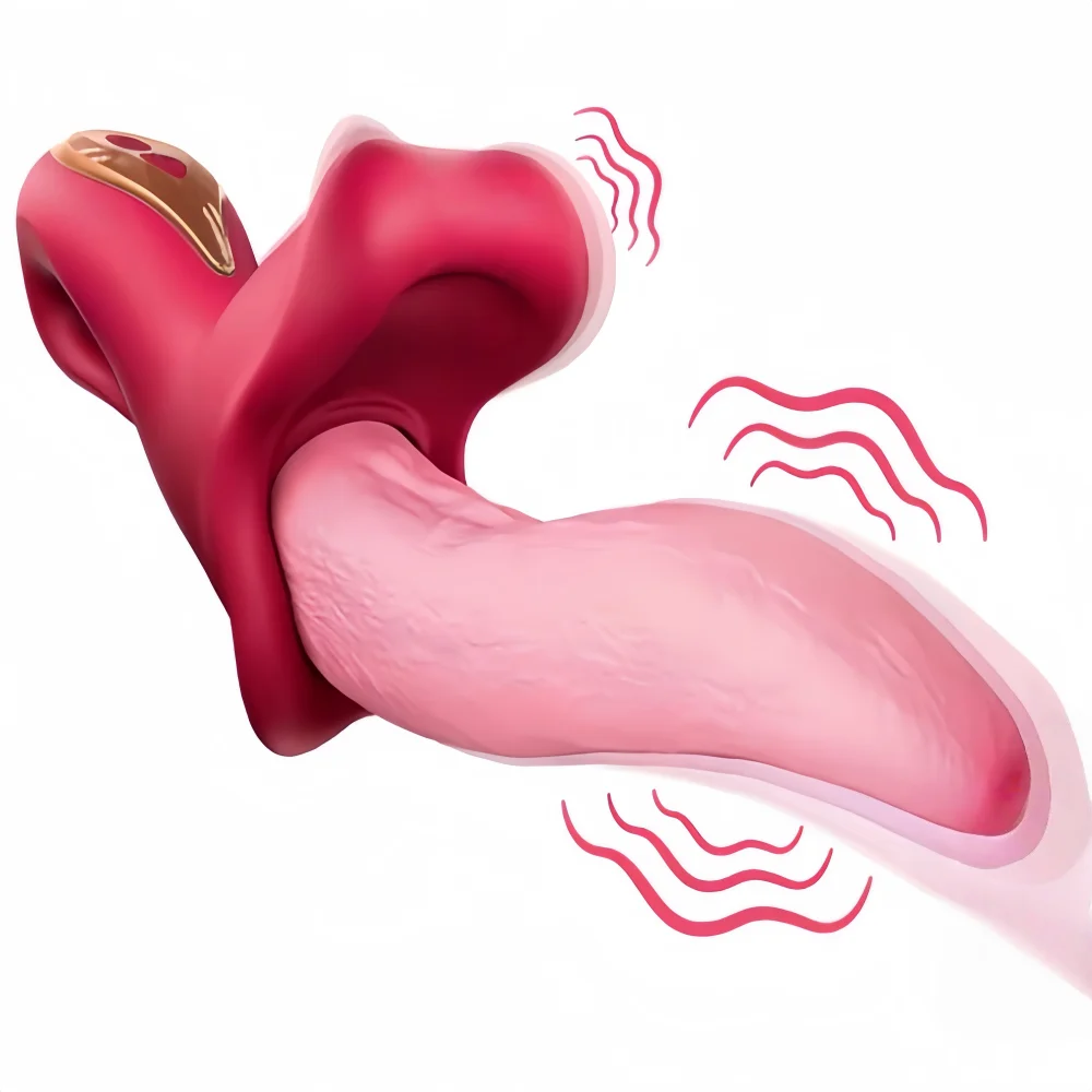 Tongue-Shaking Vibrator Nipple Vaginal Massage Clitoris G-Spot Stimulator 9-Frequency Vibration Female Masturbator Adult Product