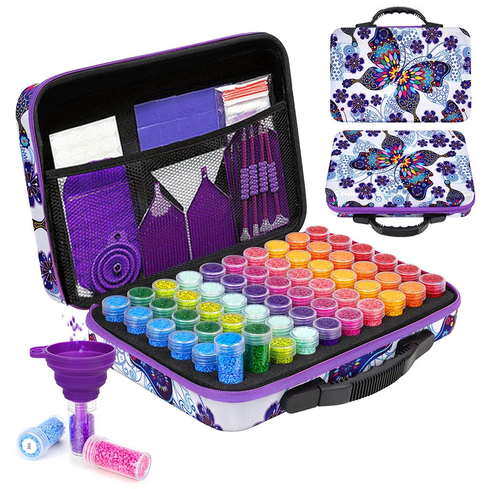 

Art Diamond Painting Cross Stitch Kit Tools Accessories Diamond Storage Container Plastic Organizing Storage Box