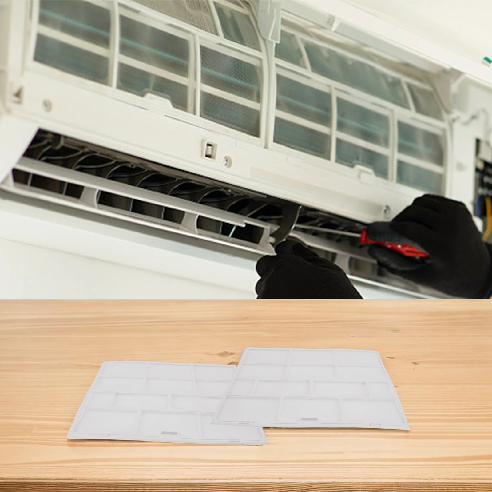 

Аксессуары для пылезащитного экрана кондиционера, 2 шт. фильтры внутреннего блока для защиты от пыли и повышения производительности