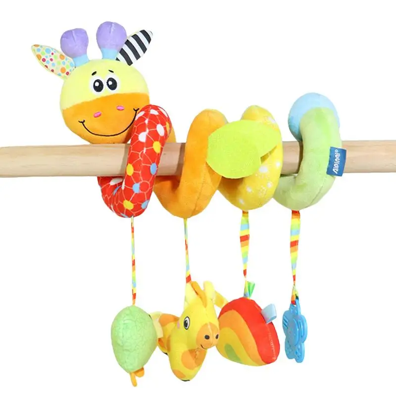 

Stroller Spiral Toy Car Seat Hang Spiral Toys Interactive Plush Spiral Hang Toys Fun Car Seat Hang Toys For Boys & Girls Aged