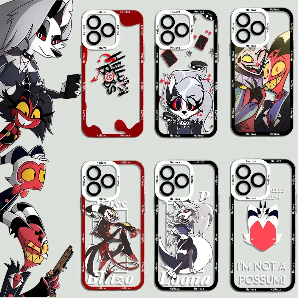 Helluva Boss Phone Case For iPhone 16 e 15 14 13 12 11 Pro Max Plus Mini X  XS XR SE 2020 2022 Hazbin HotelFunda Coque - AliExpress 202192403