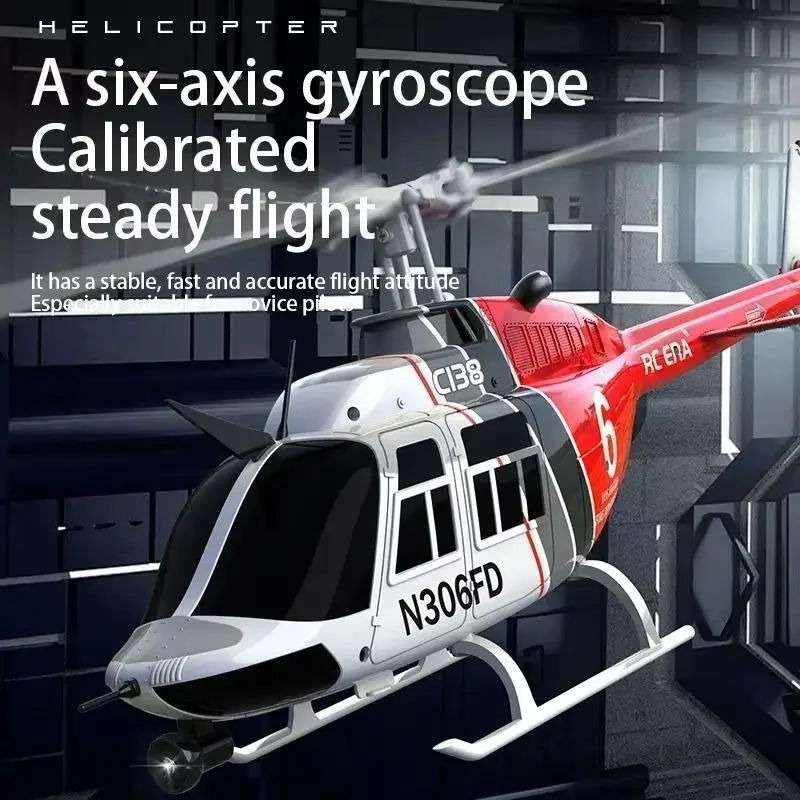 Nowy 1:36 pilot zdalnego sterowania symulacja Rc Bell 206 helikopter C138 wysokość trzymanie 2.4g oryginalny 6-osiowy żyroskop dla ekspertów