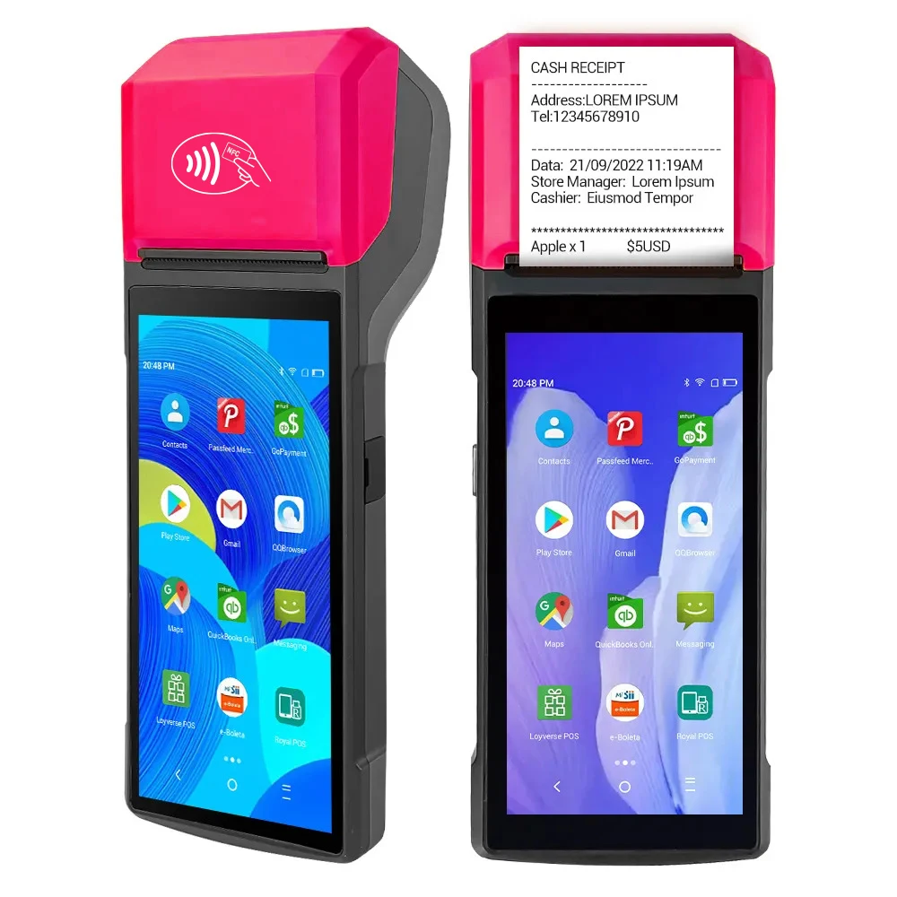 Mobile Payment Machine Portable Android Pos System 4g Nfc Handheld Pos Cheap Offline Verifone Mini Pos Terminal Mobile Payment