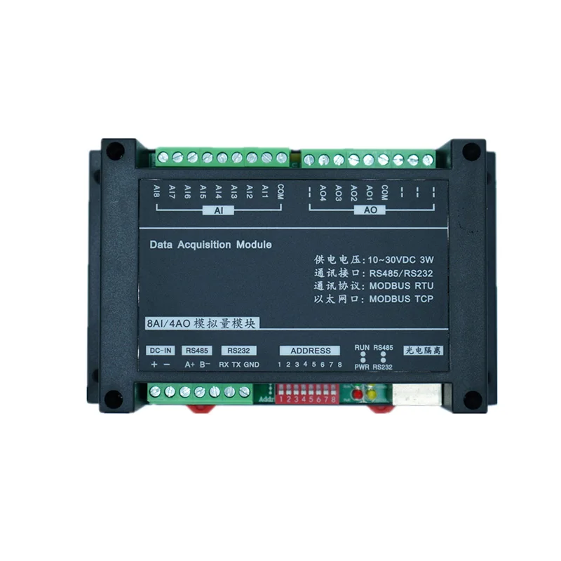 Imagem -06 - Controlador Industrial Modbus Tcp Unidade Ethernet de Alta Velocidade Entradas Analógicas e Saídas Analógicas