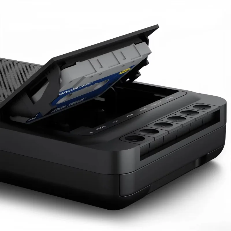 Vintage Cassette Recorder with USB Port and MP3 Player - Portable Speaker Cassette Recorder with  Microphone Jack