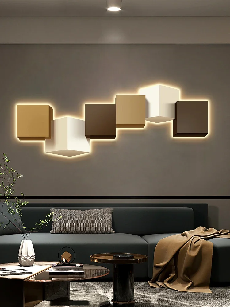 Modern Luxury Sofa Background Wall Hanging Painting LED Light Painting Bedroom Bedside Wall Painting