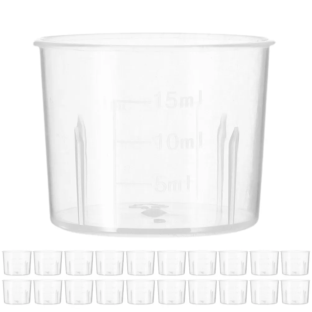 

200Pcs Small Clear Plastic Measuring Cups Graduated Epoxy Cups for Resin Craft Paint Mixing Lab Use Epoxy Mixing Cup