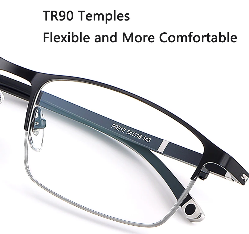 Photochrome Lesebrille Männer Progressive Multifokale Anti Blau Licht Lesebrille TR90 Hyperopie Presbyopie Brille – Detail 7
