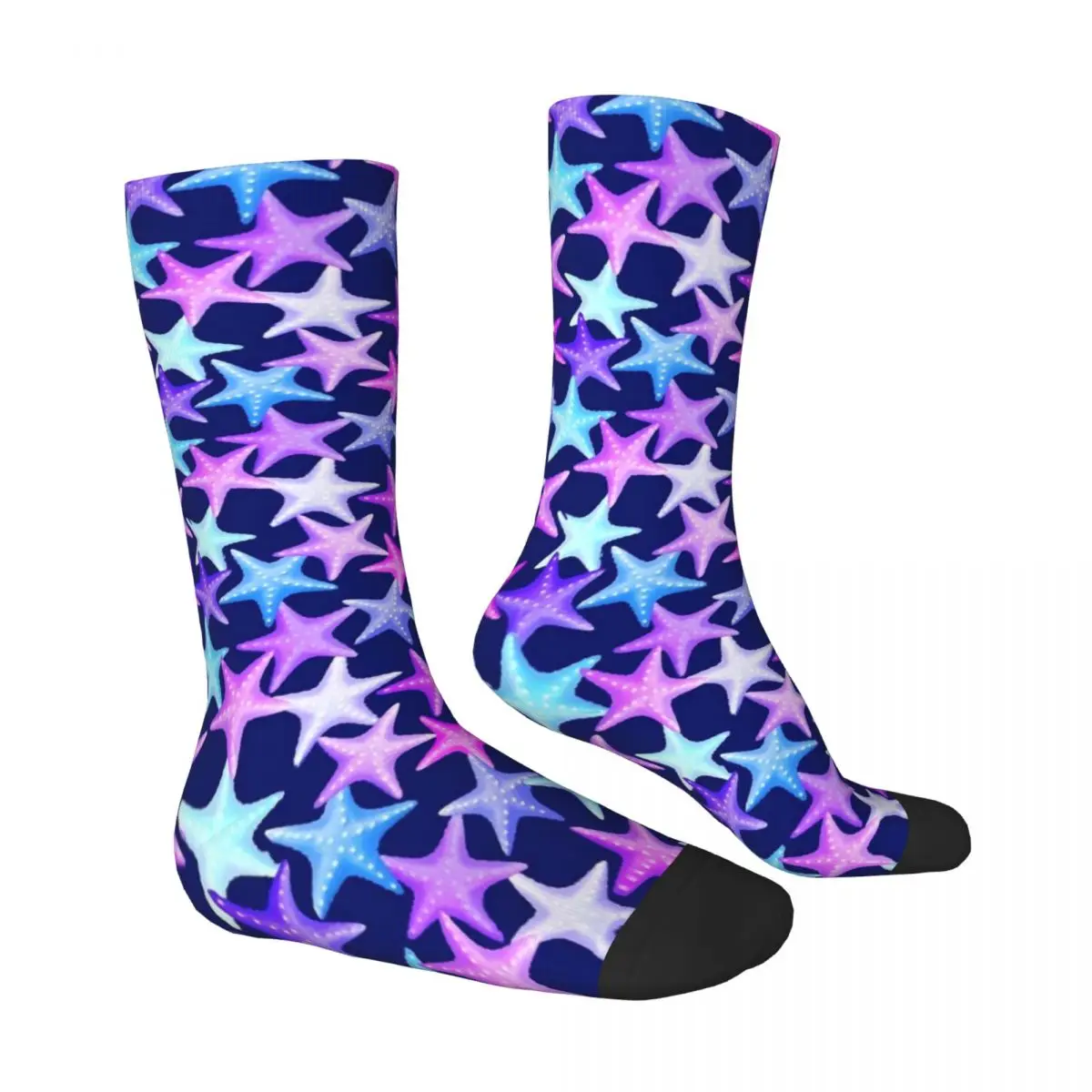 Pastel Starfish Socks Spring Multicolor Animal Stockings Fashion Unisex Comfortable Socks Design Climbing Anti Skid Socks