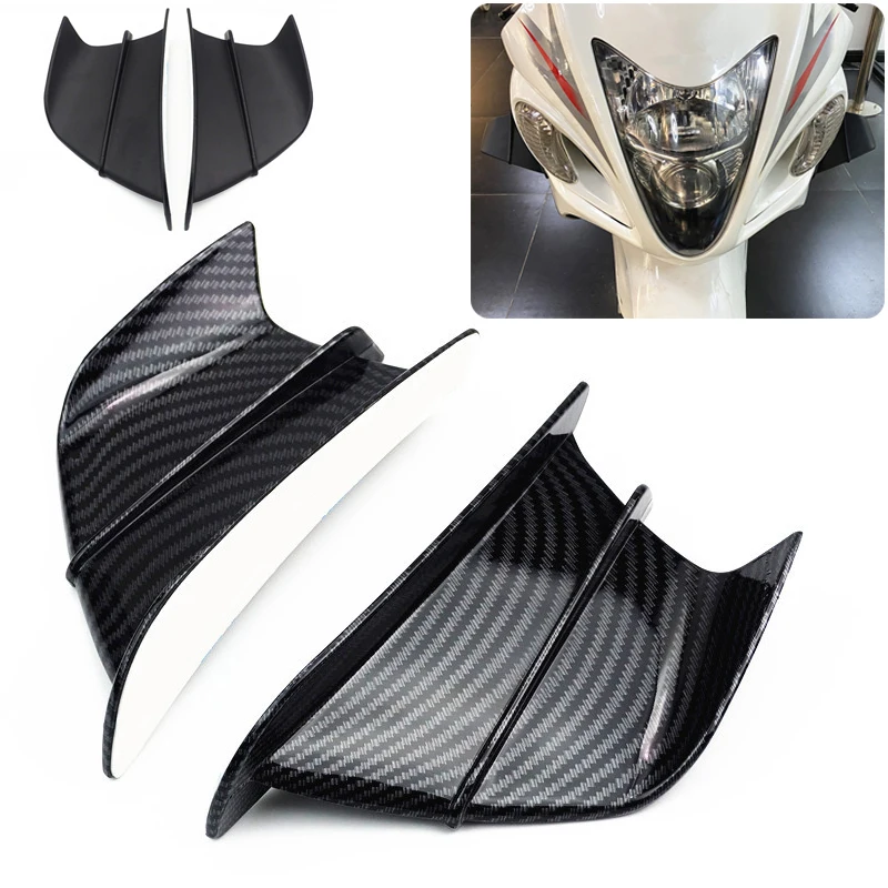 

Направляющие для украшения мотоцикла, фиксированные ветровые крылья, боковые наклейки с ветровыми лопастями, летающие крылья для Yamaha Honda Kawasaki Ninja 400 650